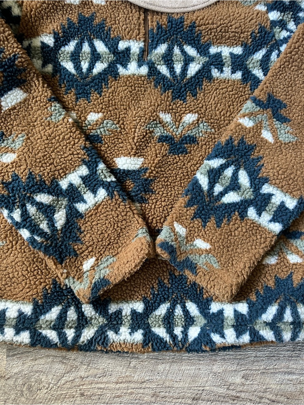 Wrangler Southwest Sherpa Quarter Zip Pullover | XXL/M | Aztec Fleece - Picture 2 of 7